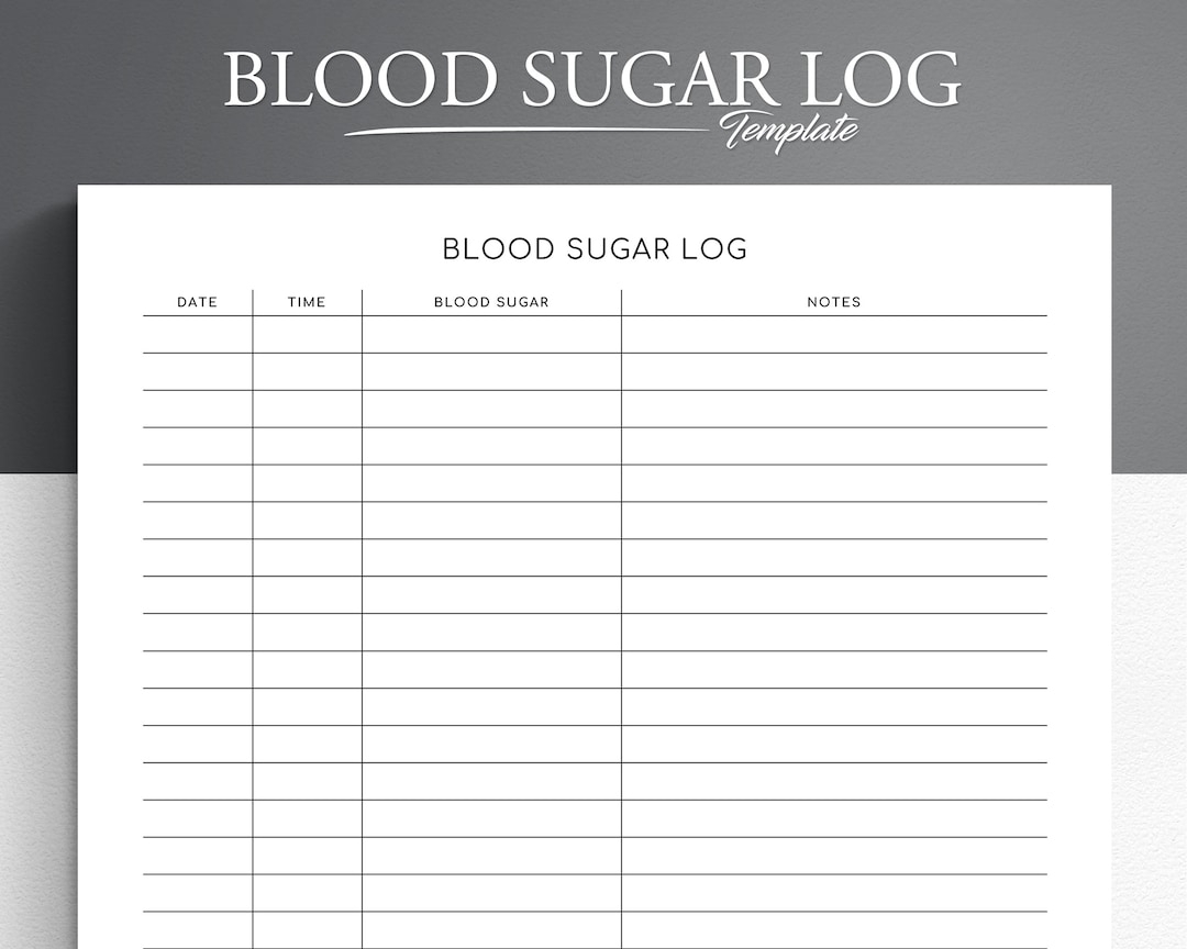 Blood Sugar Log Printable Blood Sugar Tracker Editable Printable Blood Glucose Tracker Diabetic Log Blood Sugar Log Diabetes Tracker Etsy