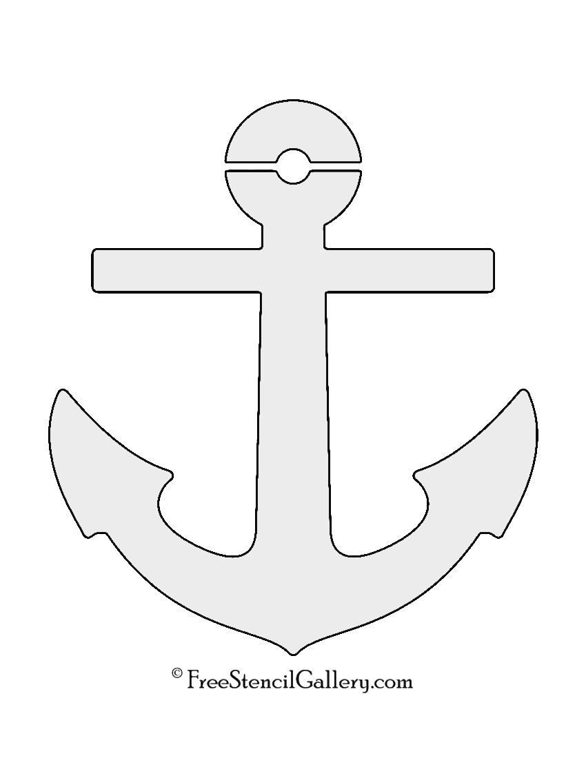 Boat Anchor Stencil Free Stencil Gallery