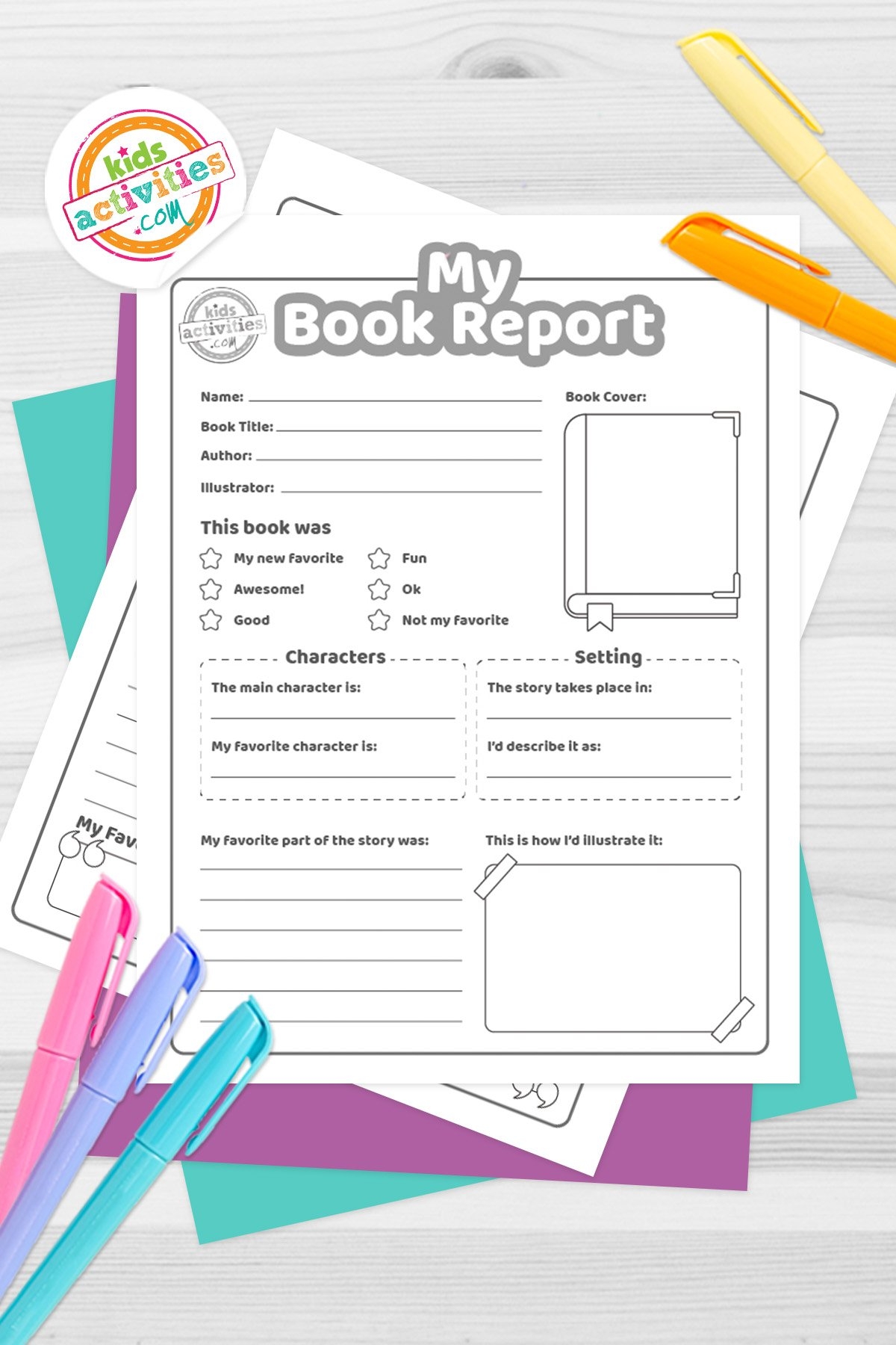 Book Report Free Printable