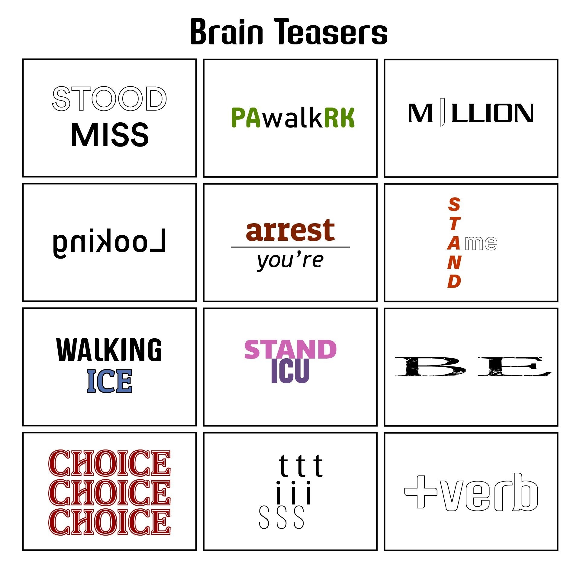 Brain Teasers With Answers 20 Free PDF Printables Printablee