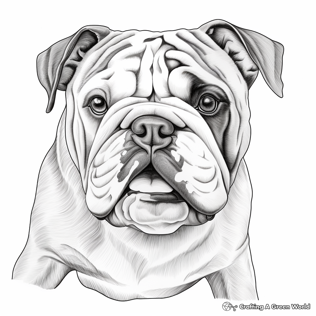 Bulldog Coloring Pages Free Printable 