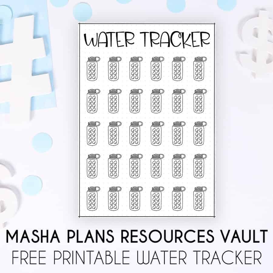 Free Water Tracking Printables