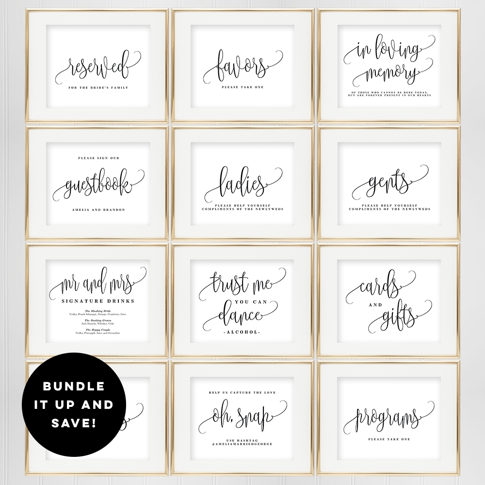 Free Printable Instagram Wedding Sign