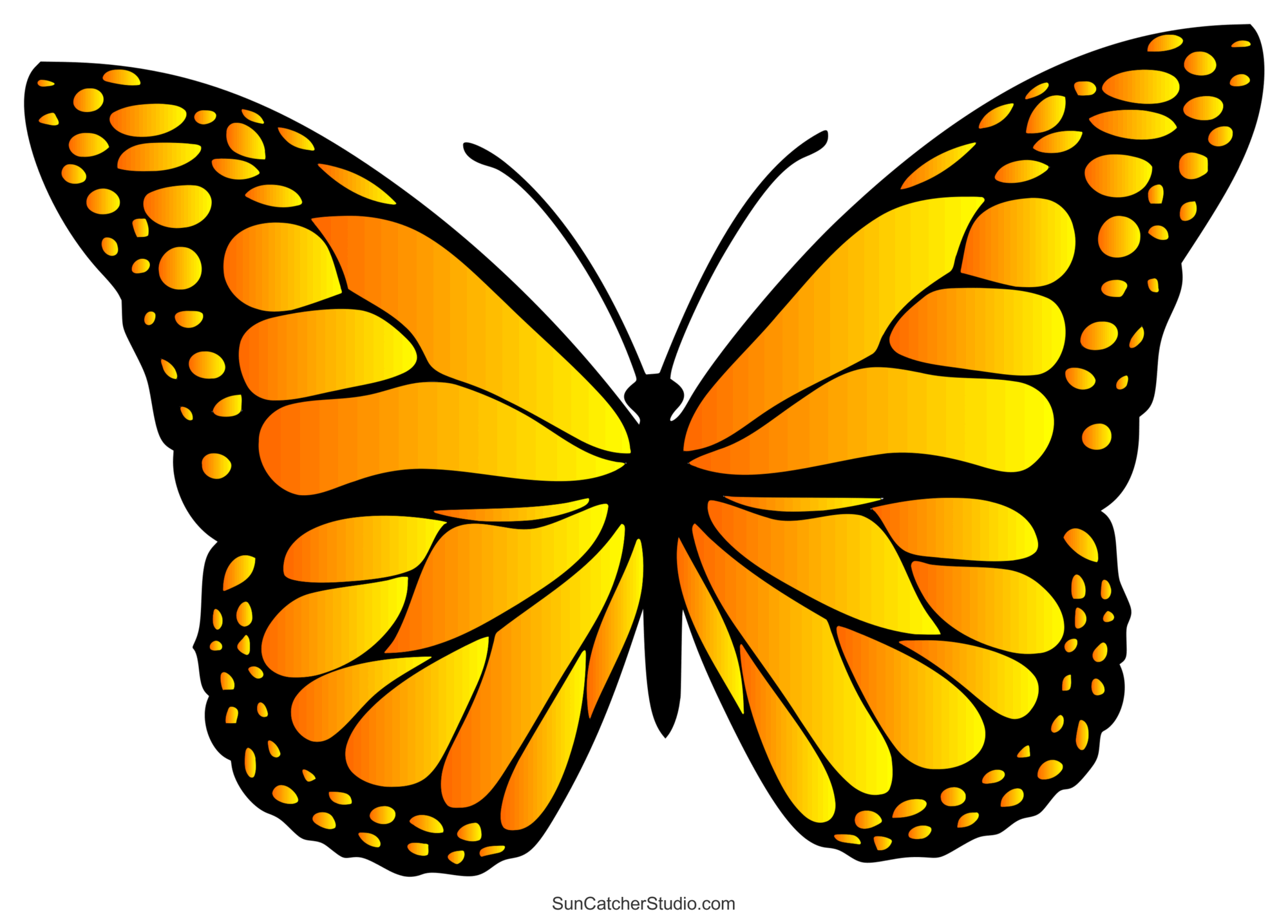Butterfly SVG Files Printable Templates Patterns Clipart DIY Projects Patterns Monograms Designs Templates