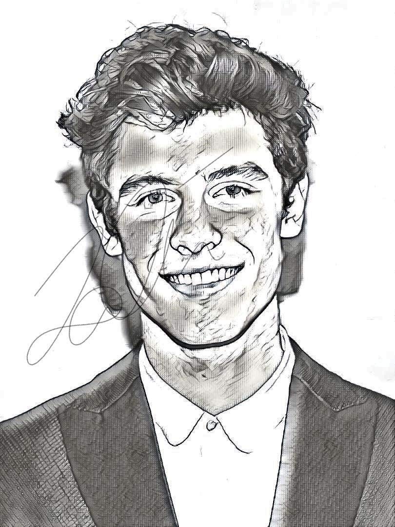 Buy Shawn Mendes Sketch Drawing Print Hand Drawn Pencil Singer MENDES SKETCH2 Online At DesertcartTunisia