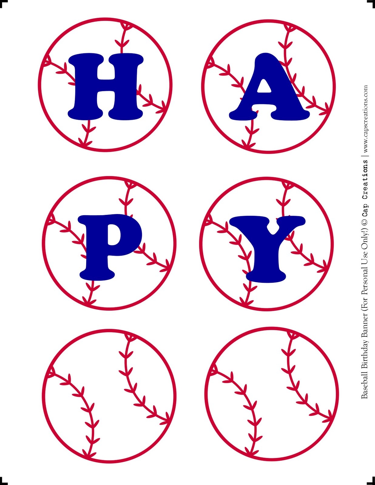 Free Printable Baseball Birthday