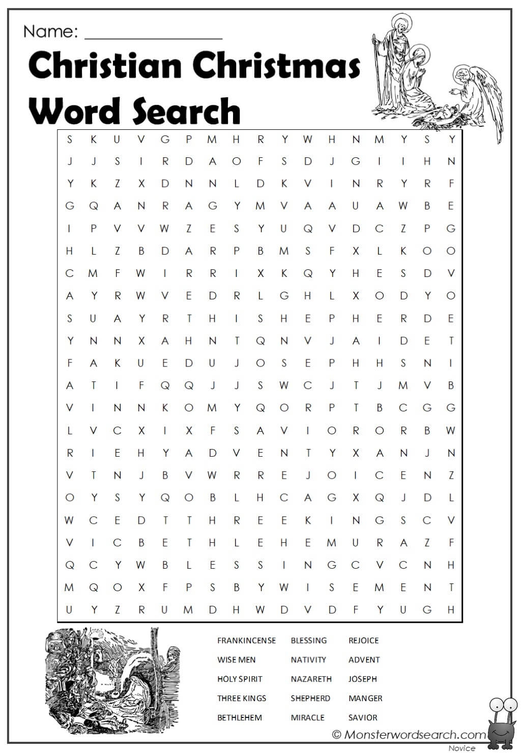 Free Bible Word Search Printable