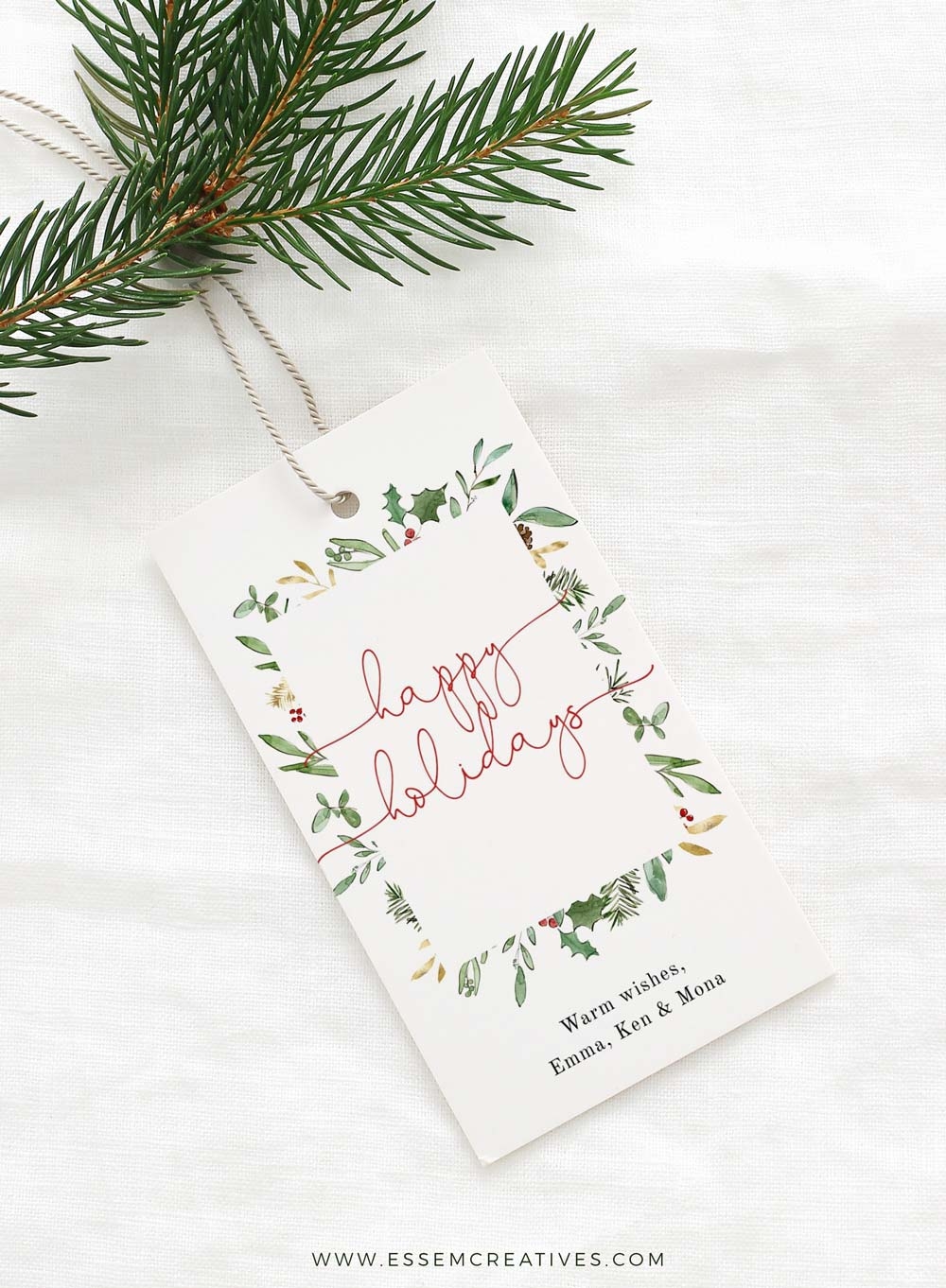Free Printable Personalized Gift Tag