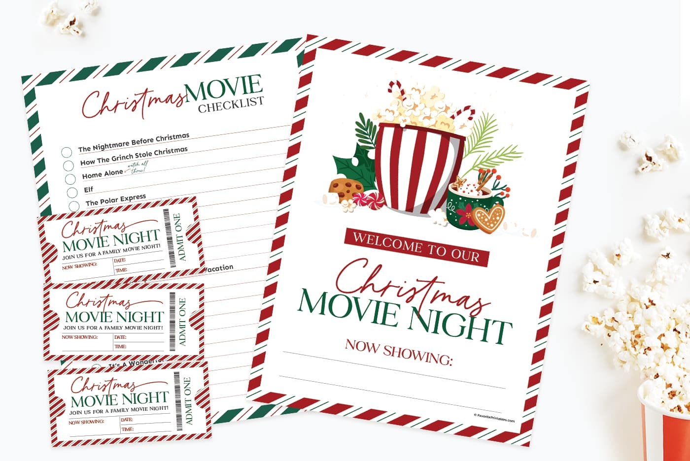 Free Printable Movie Ticket Invitations