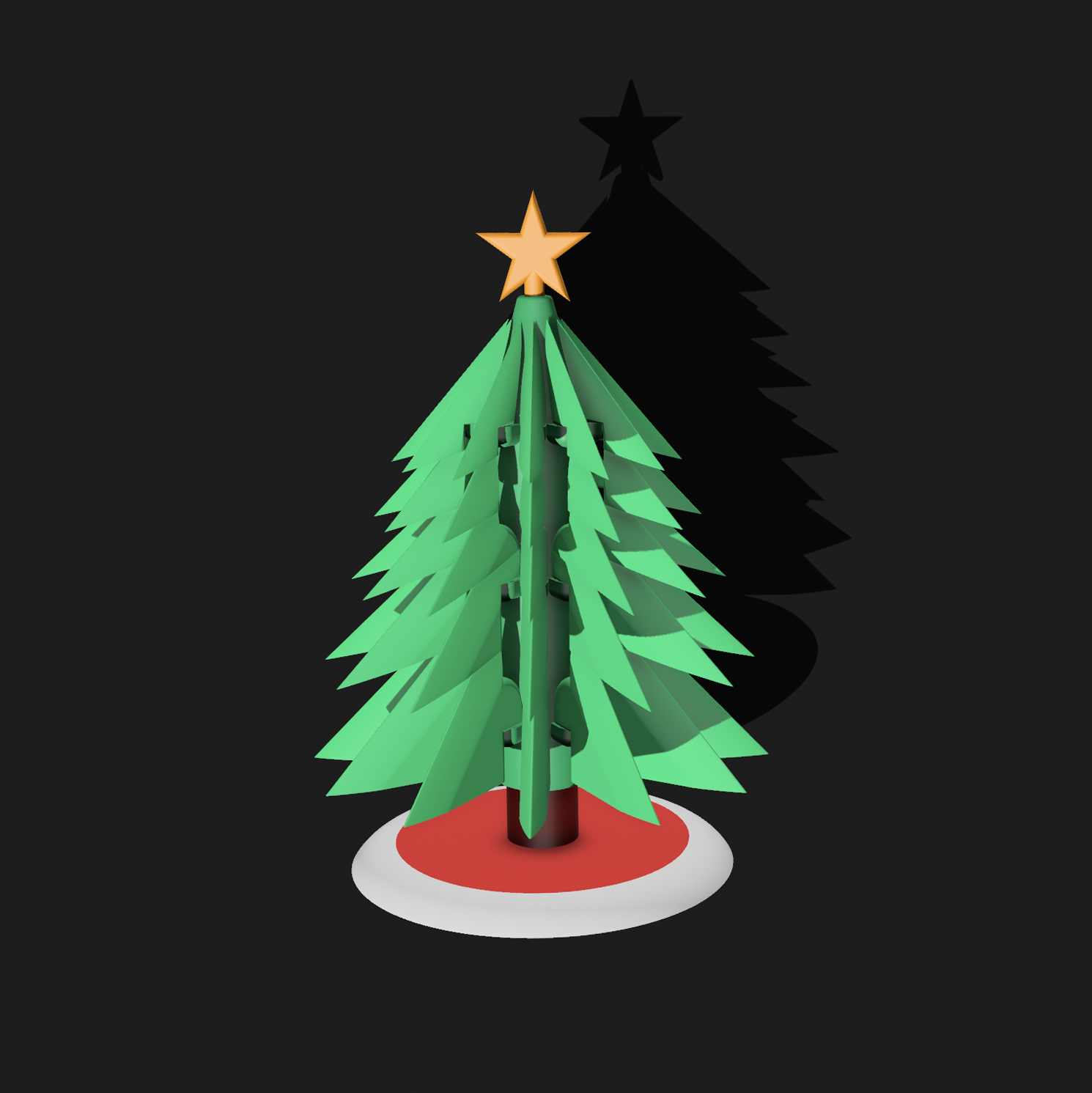 Christmas Tree For 3D Printer Easy To Assemble By Drakele Download Free STL Model Printables