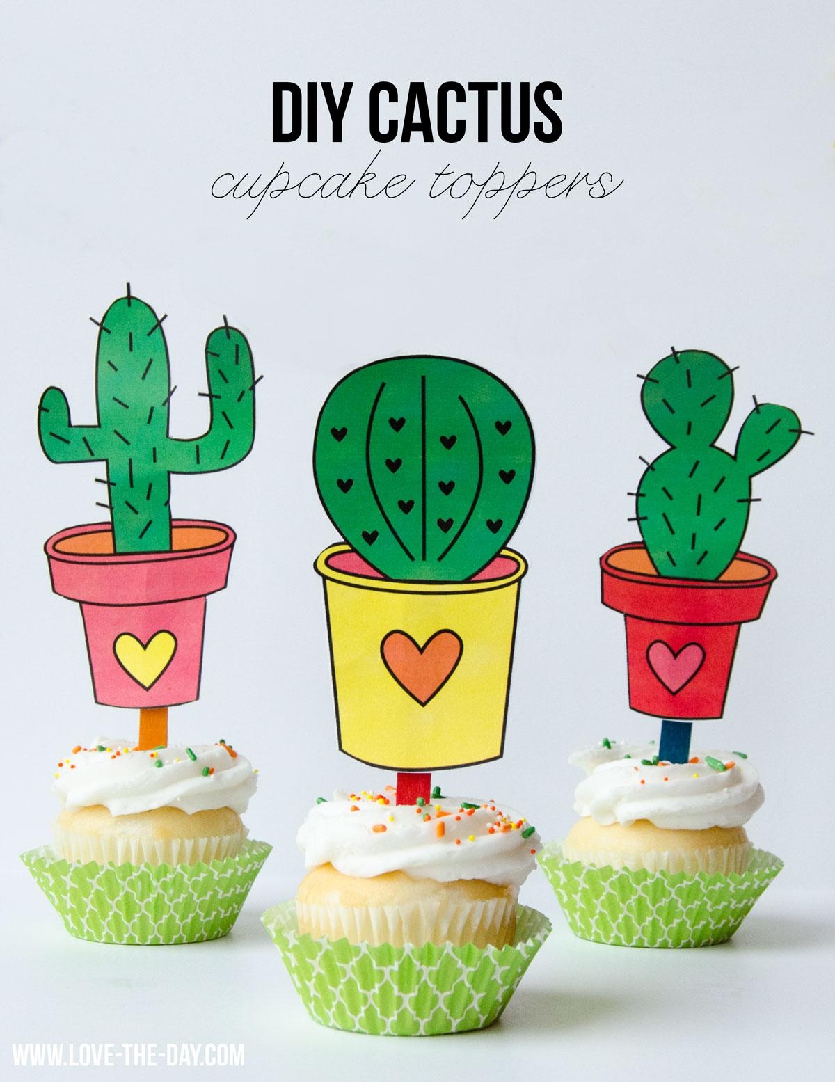 Cinco De Mayo Printables FREE Cactus Toppers