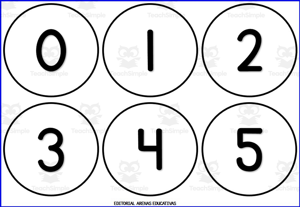 CIRCLE NUMBERS 1 TO 100 Black And White Version By Teach Simple