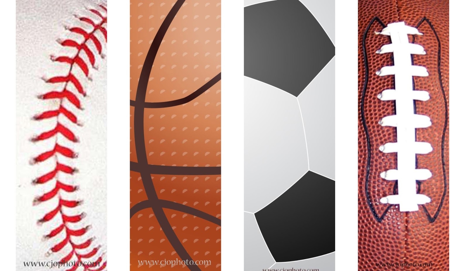 CJO Photo Printable Bookmarks Sports