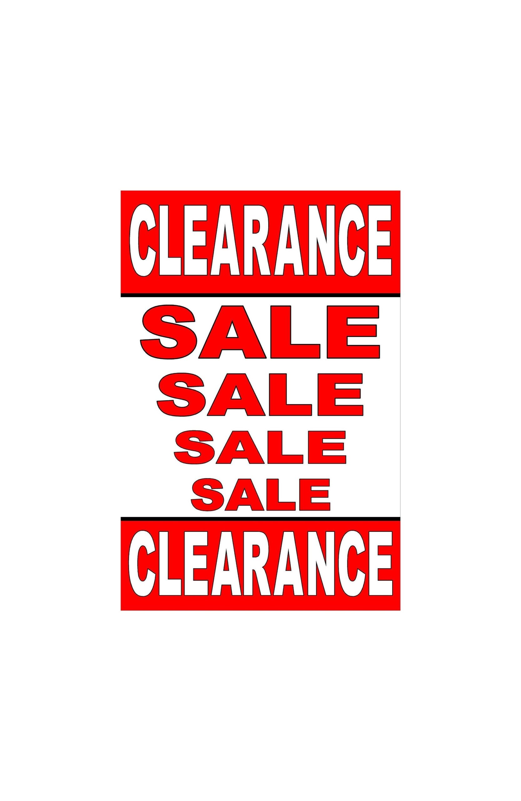 Clearance Sale Advertising Poster Sign 24x36 Etsy