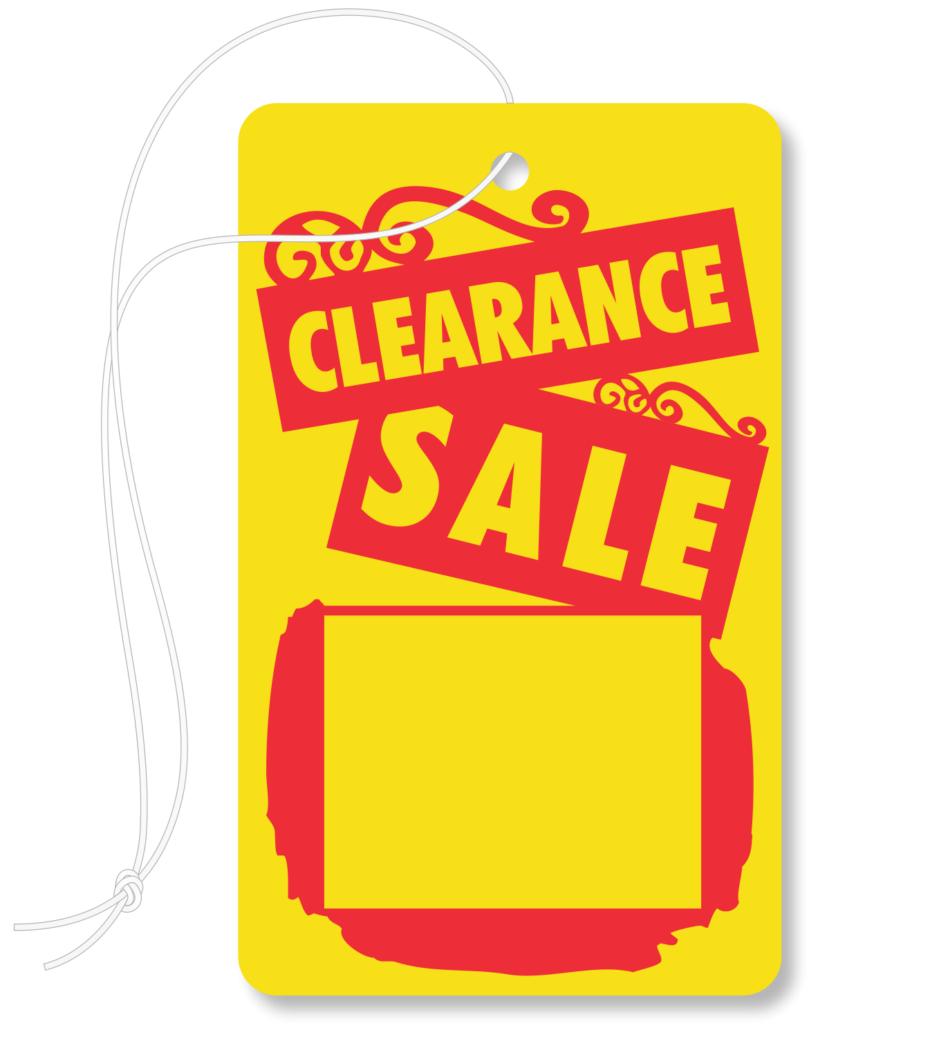 Clearance Sale Tags With Knotted Strings Price Tags SKU TG 0457