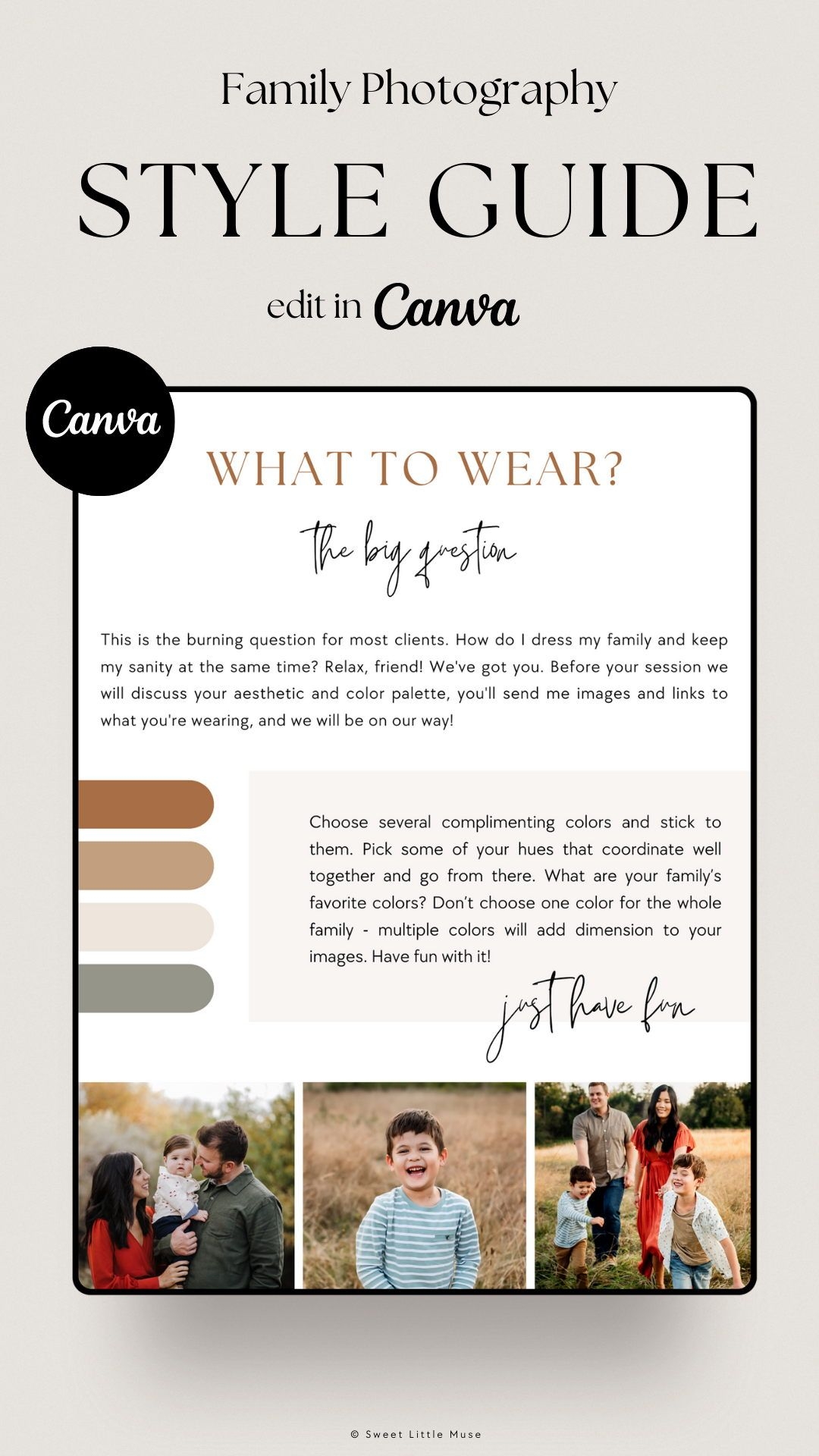 Free Printable Photoshoot Guides