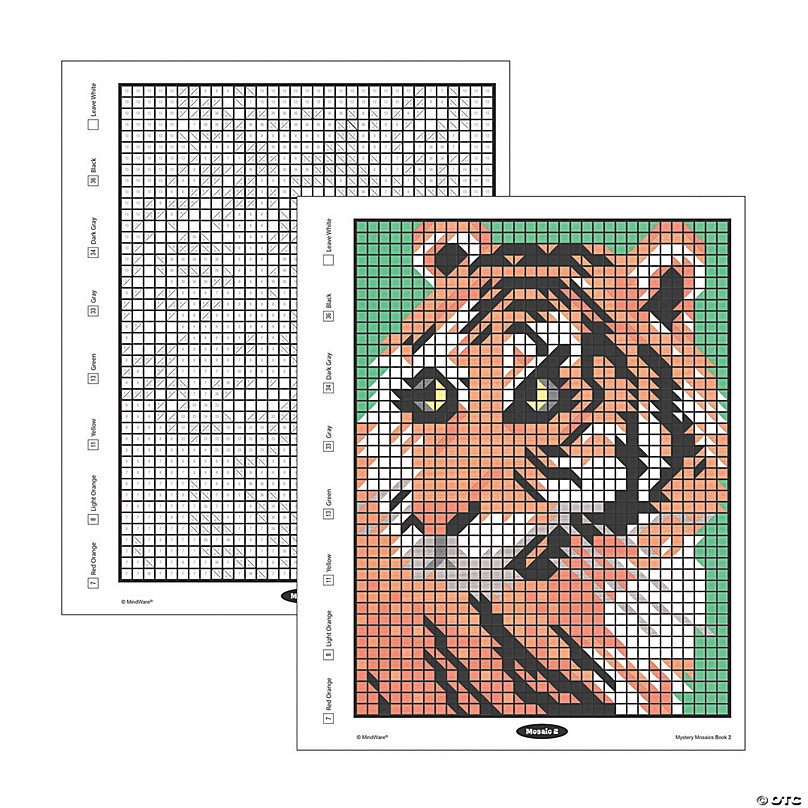 Color By Number Mystery Mosaics Book 2 MindWare