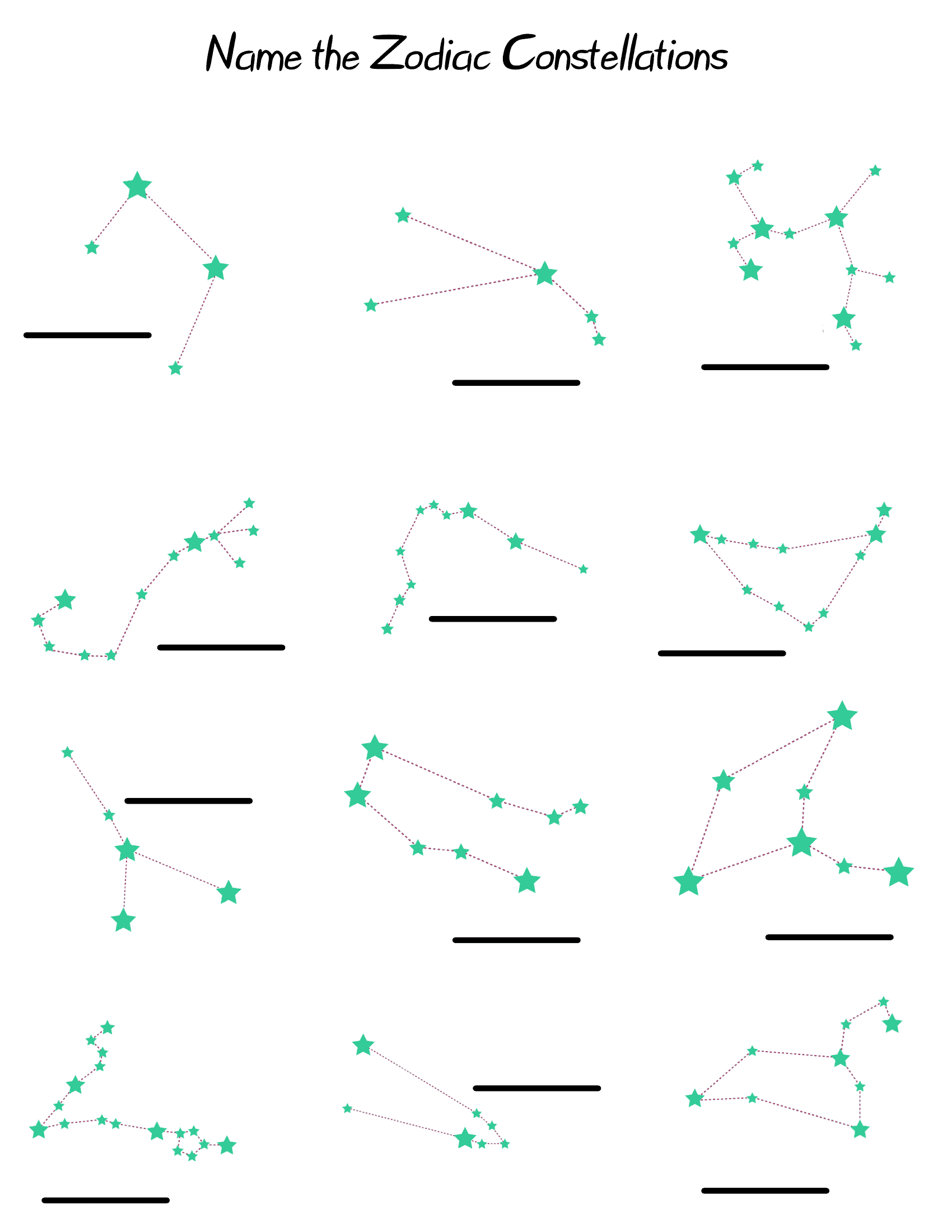 Free Printable Constellation