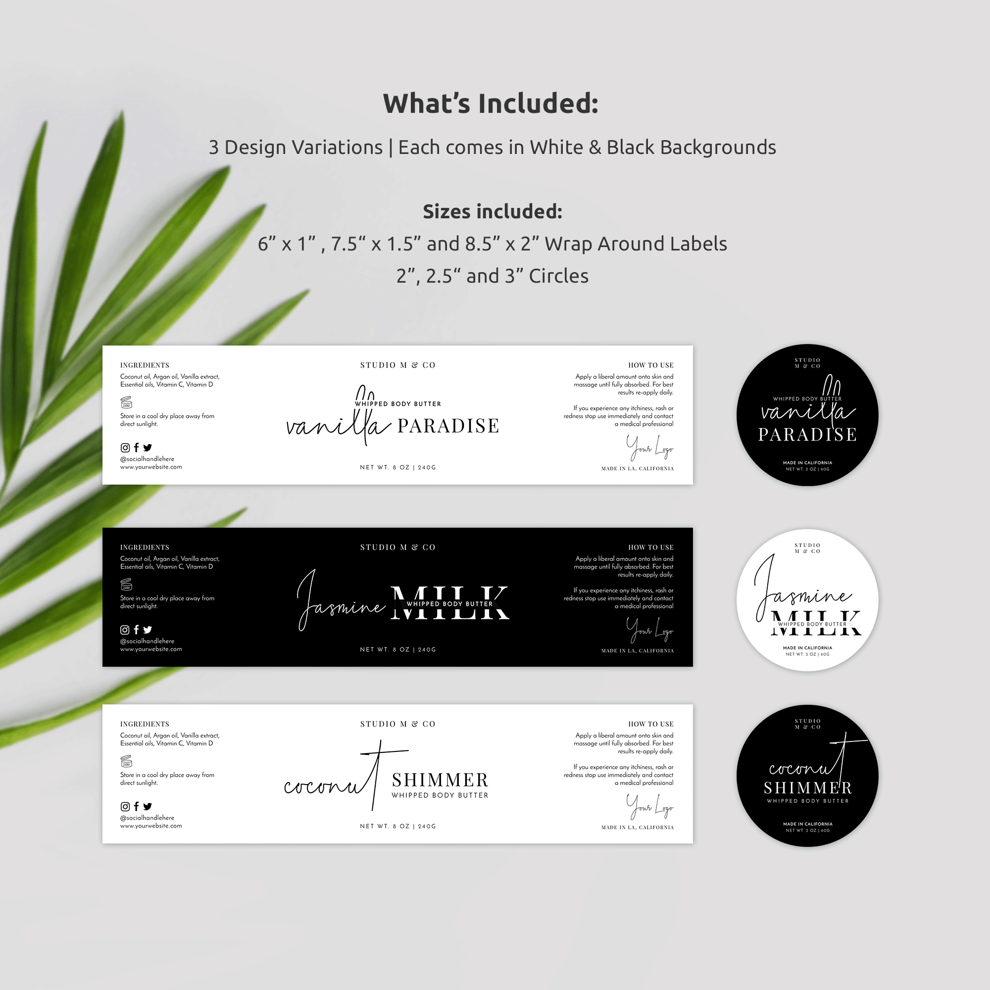 Free Printable Cosmetic Labels