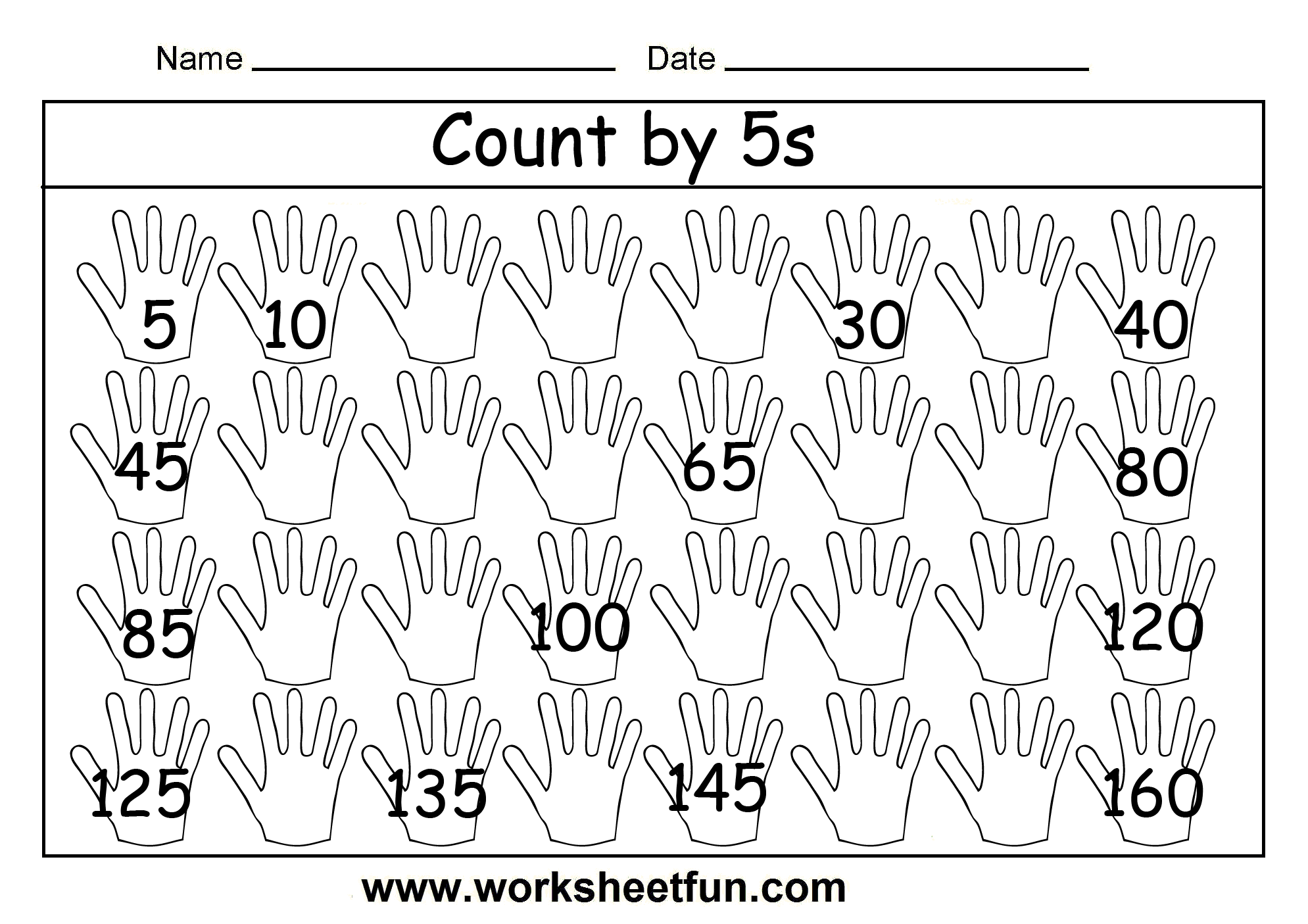 Count By 5s 2 Worksheets FREE Printable Worksheets