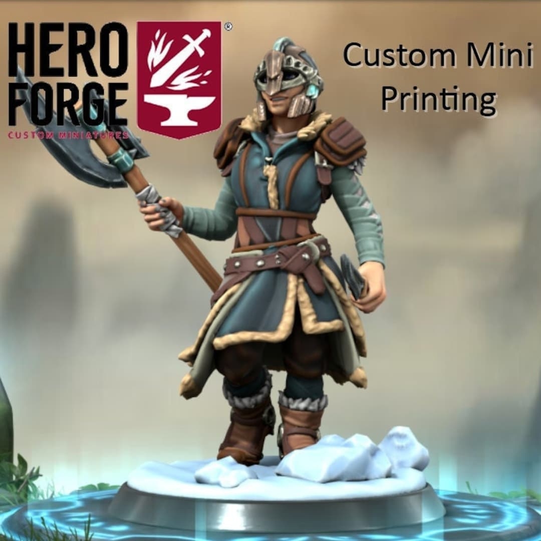 Custom 4k Mini 3D Printing Service D D Miniatures Hero Forge 28mm Eldritch Foundry 32mm Etsy