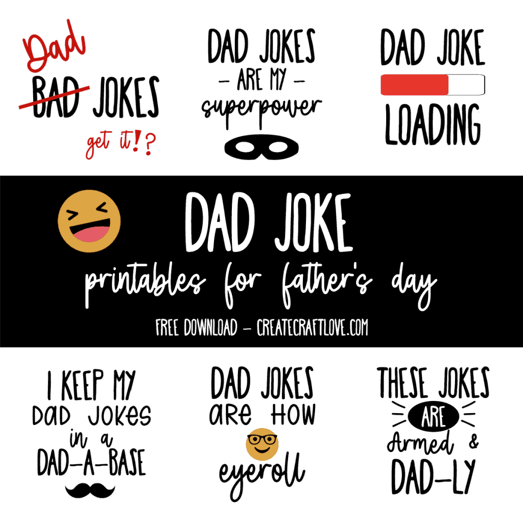 Dad Joke Printables For Father s Day Create Craft Love