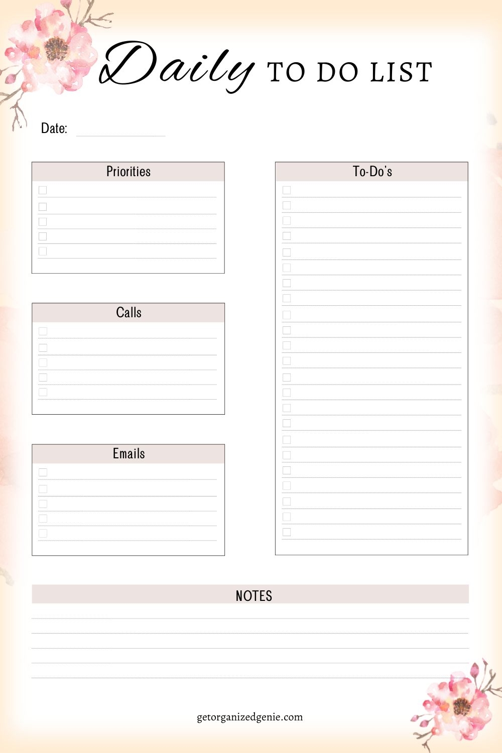 To Do Free Printable