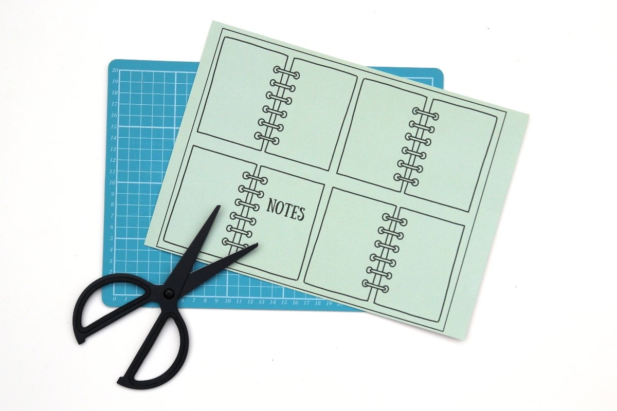 DIY Mini Notebooks Using One Sheet Of Paper Free Template Gathering Beauty