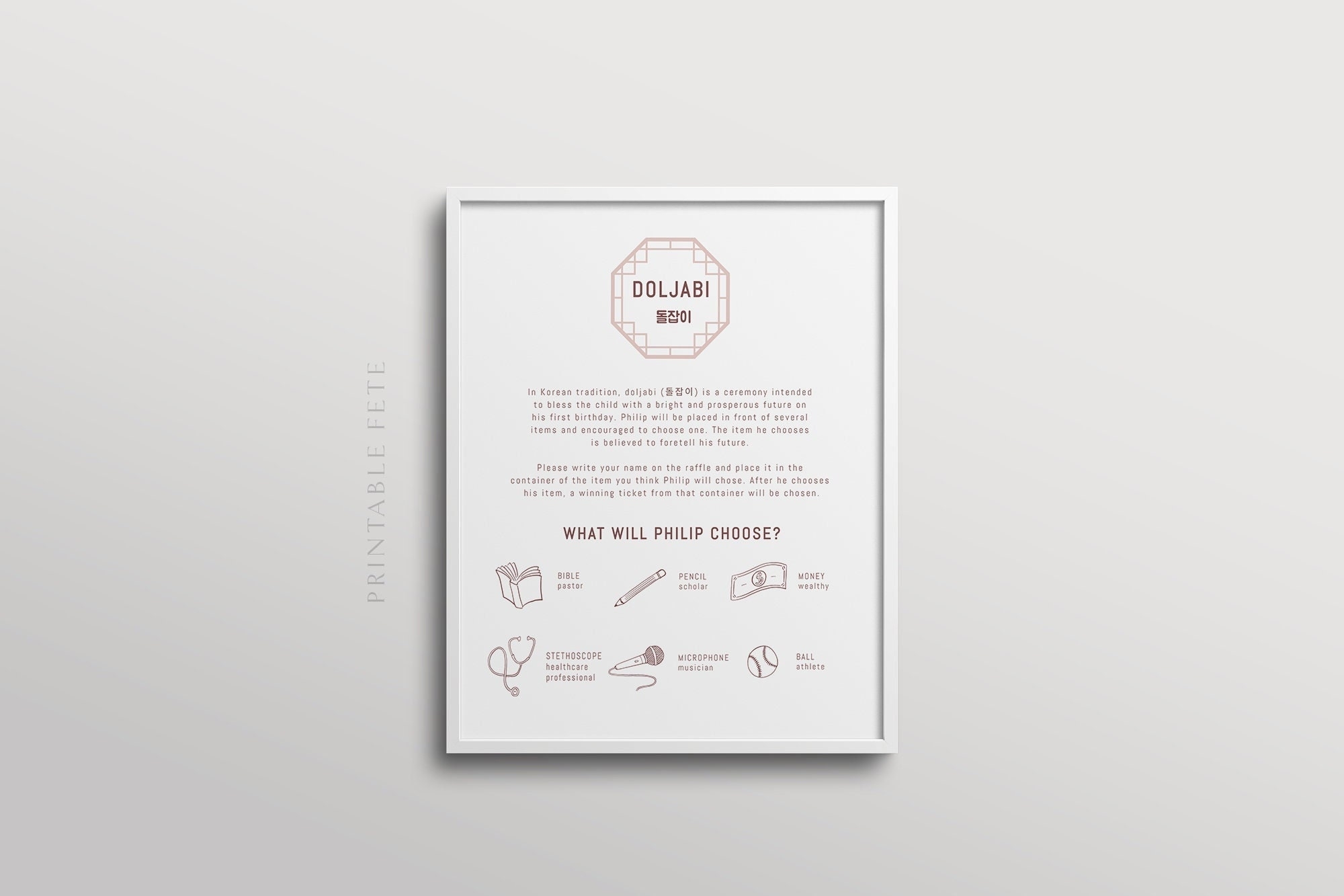 Doljabi Board Sign With Icons Modern Dohl Printable Dol Template Zhuazhou Editable Templett 8196 Etsy