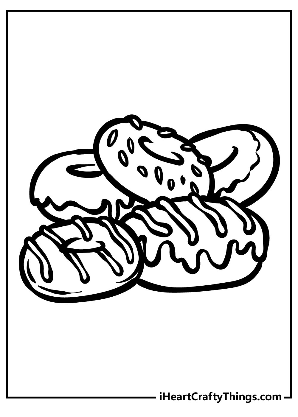 Donut Coloring Pages 100 Free Printables 