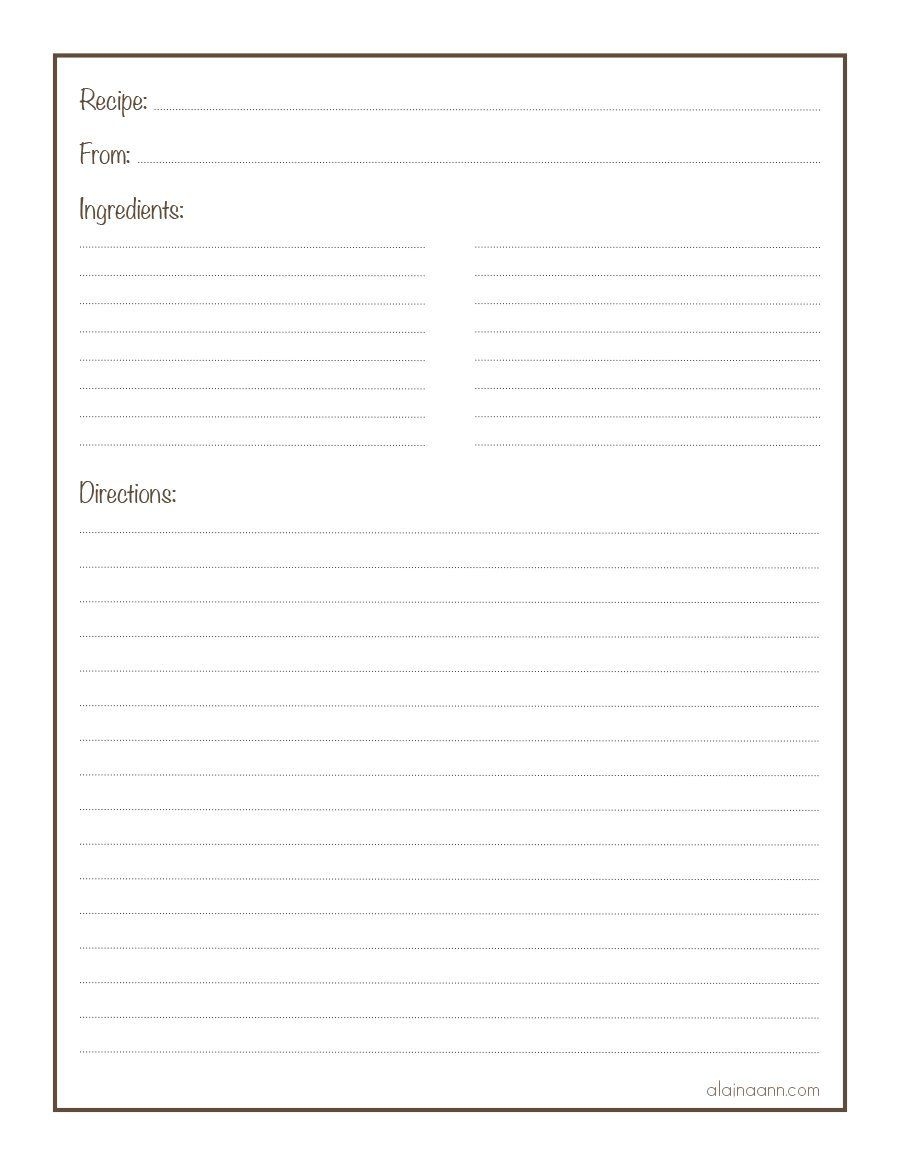 Download Cookbook Template 30 Cookbook Template Recipe Book Templates Recipe Cards Template