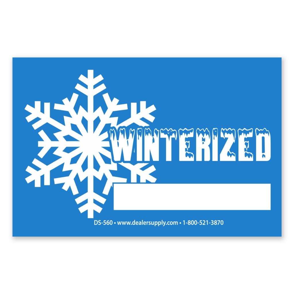 DS 560 Winterized Window Stickers DS 560