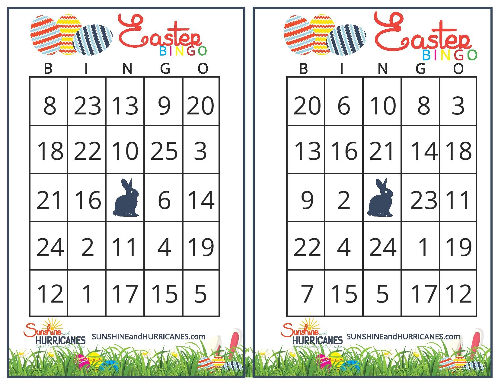 Free Printable Easter Bingo