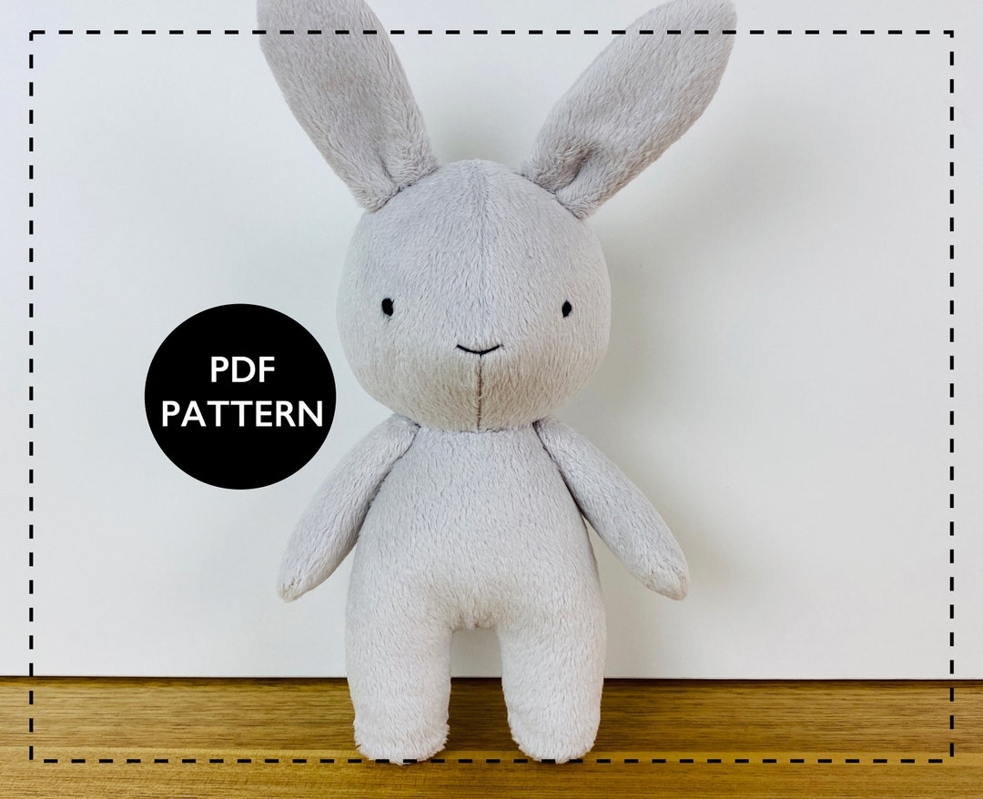 Easter Bunny Pattern Rabbit Sewing Pattern Stuffed Bunny Sewing Pattern Sew A Cuddly Bunny Doll Etsy