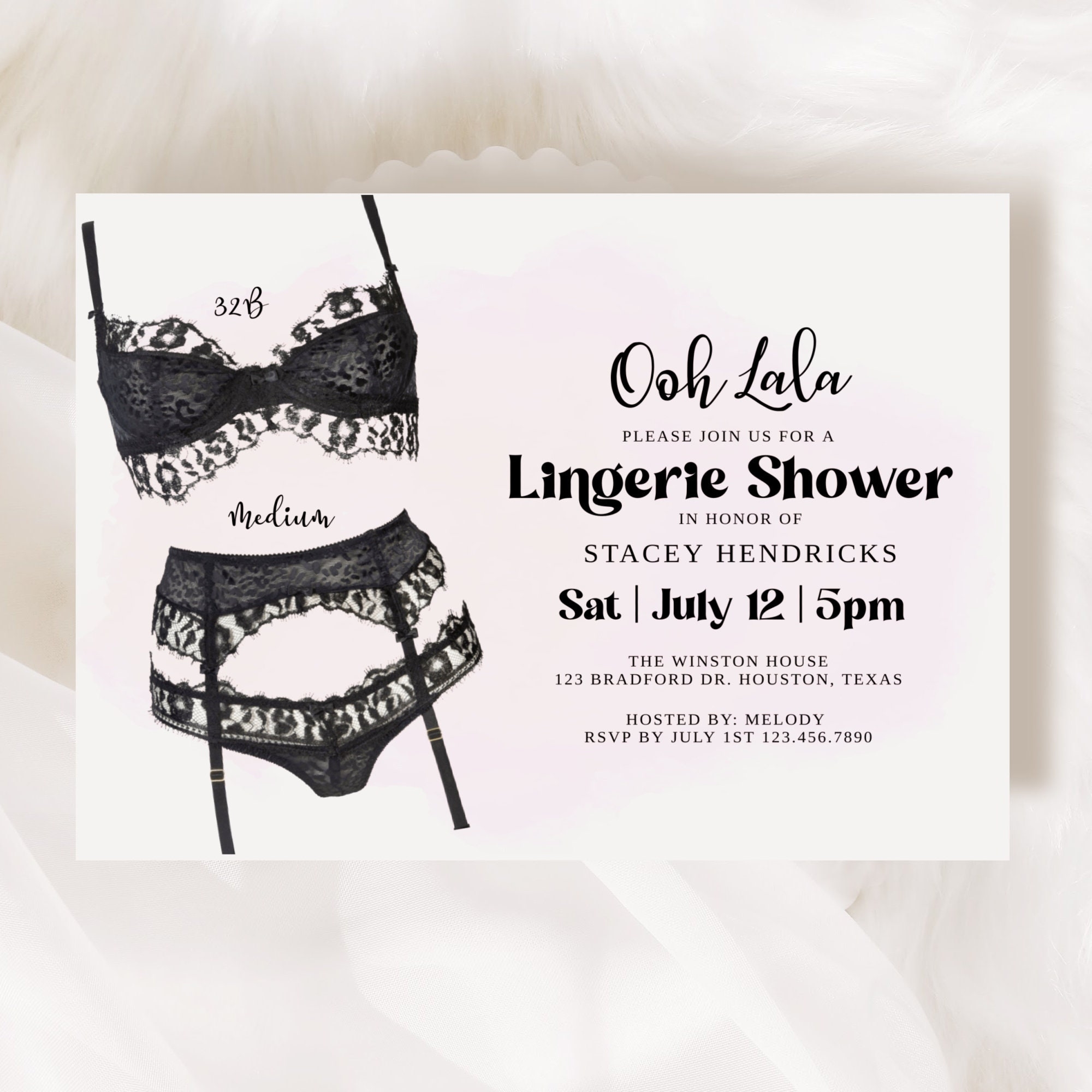 Editable Bachelorette Lingerie Shower Ooh La La Shower Invitation Hen s Party Spoil Her Bachelorette Party Digital Invite Lingerie Etsy