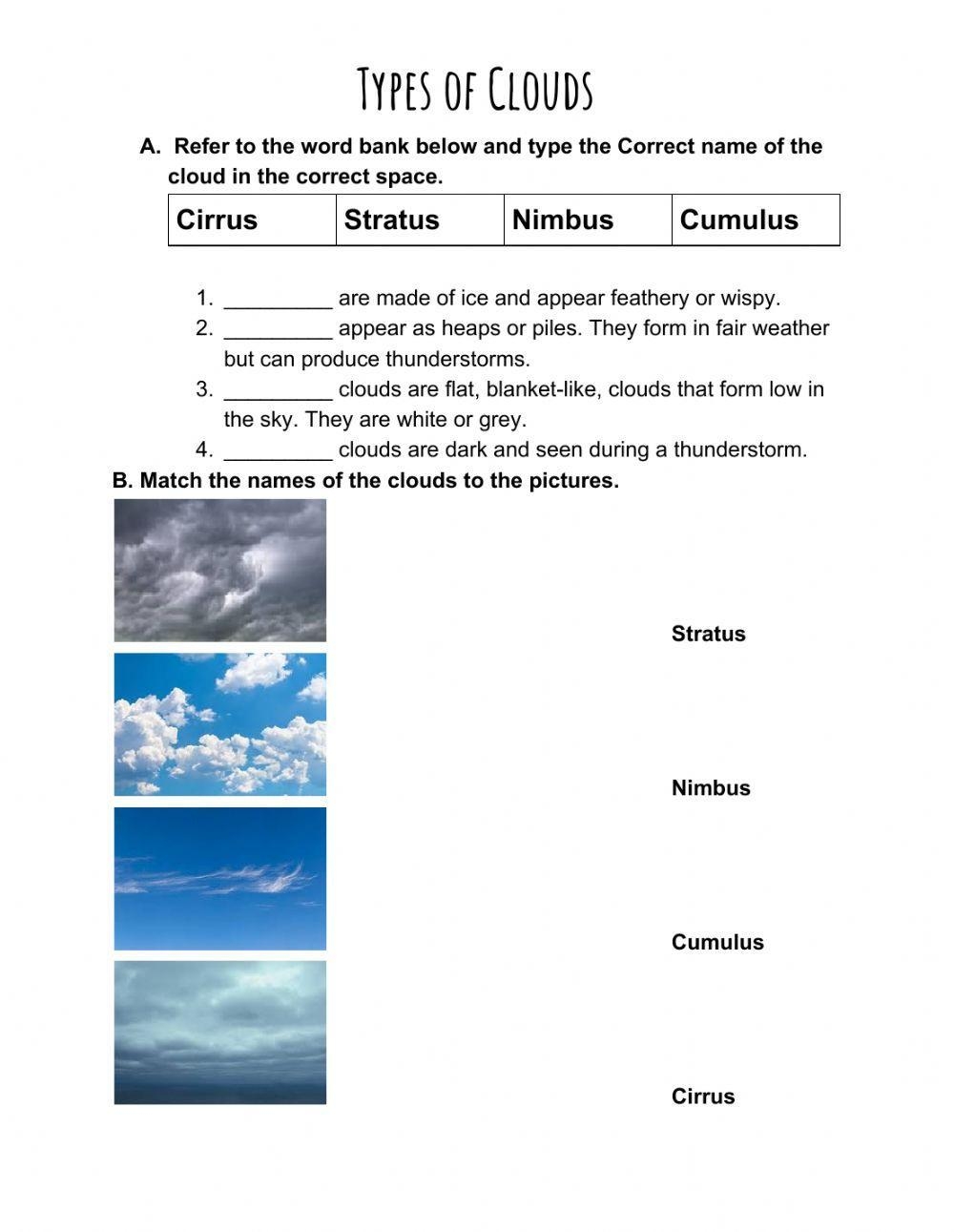 Free Cloud Type Printables