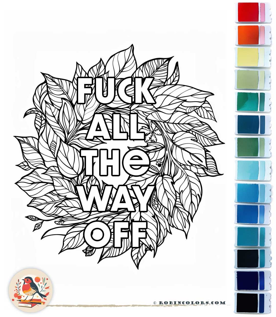Adult Coloring Free Swear Printables