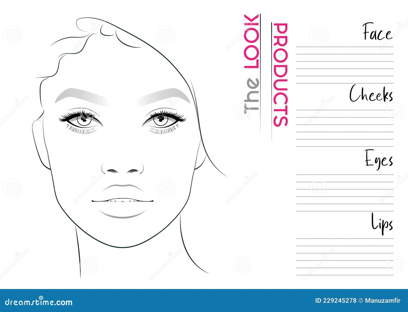 Face Chart Template Stock Illustrations 2 133 Face Chart Template Stock Illustrations Vectors Clipart Dreamstime