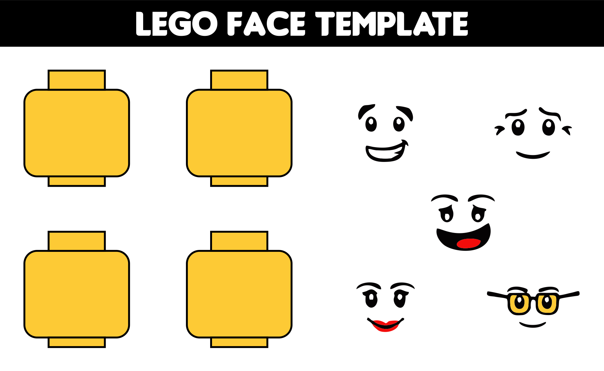 Face Template 10 Free PDF Printables Printablee