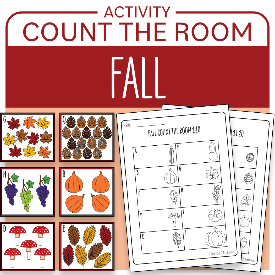 Fall Autumn Activity Count The Room Counting Cards 1 20 Made By Teachers