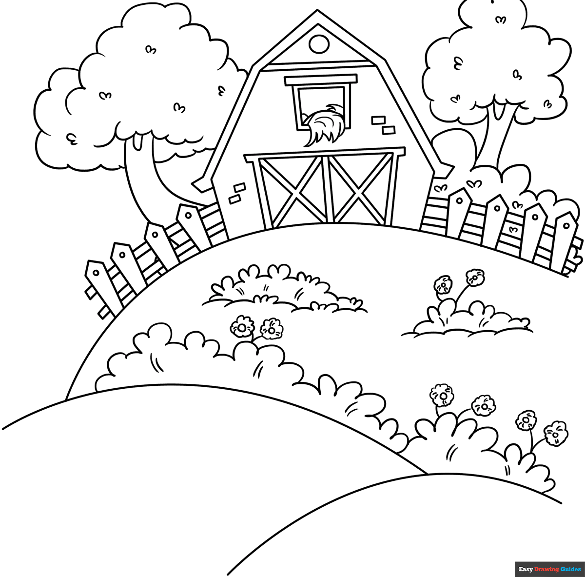Free Printable Farm Coloring Pages