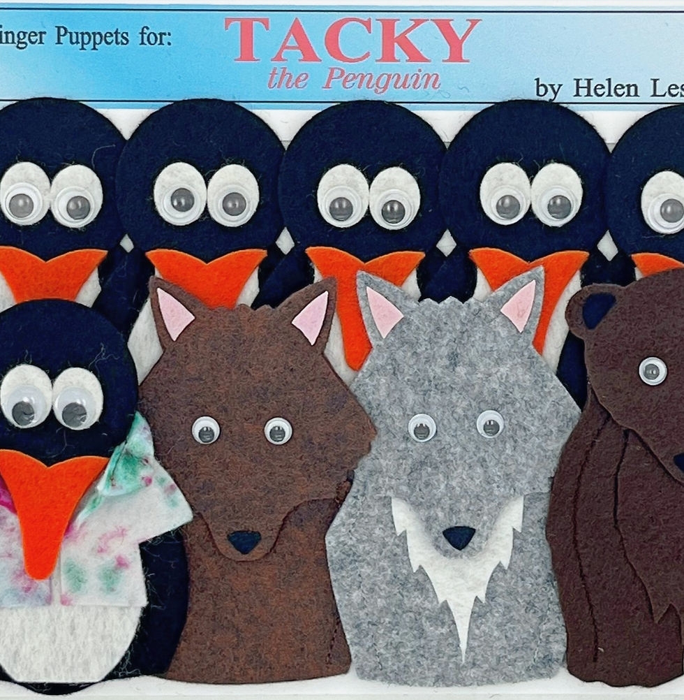 Finger Puppets For Tacky The Penguin Artfelt