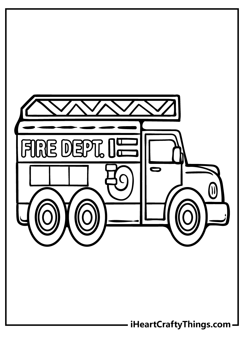 Fire Truck Coloring Pages 100 Free Printables 
