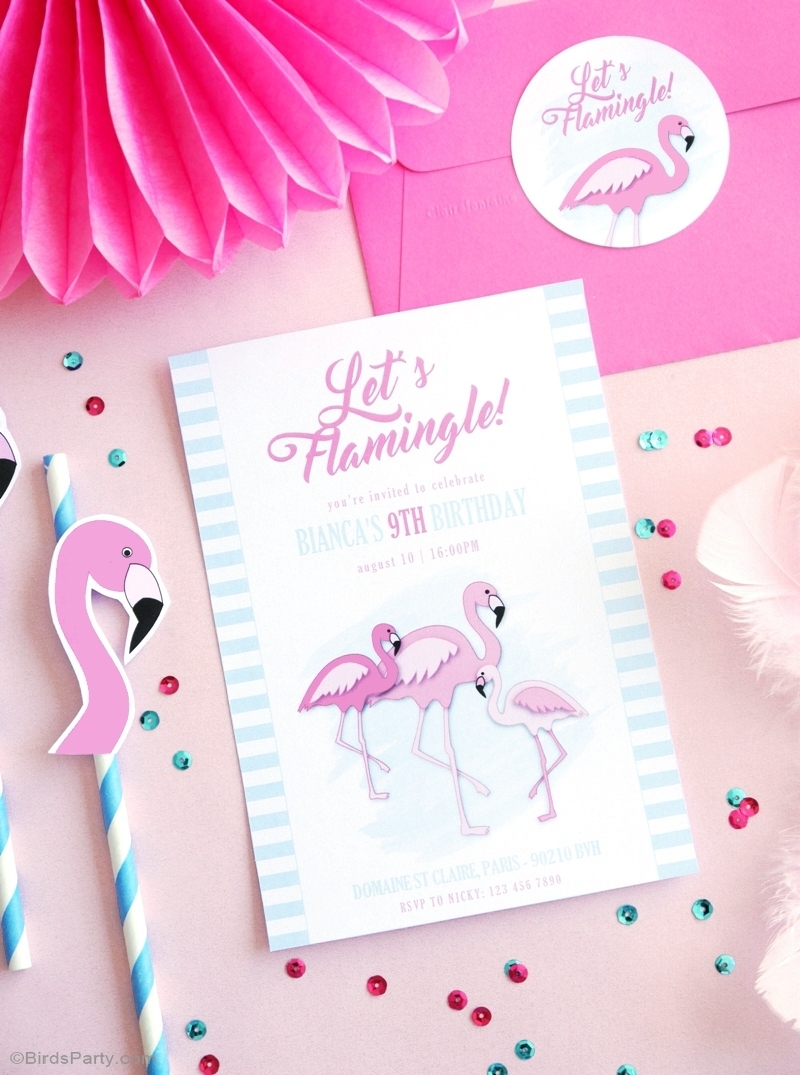 Free Flamingo Party Printables