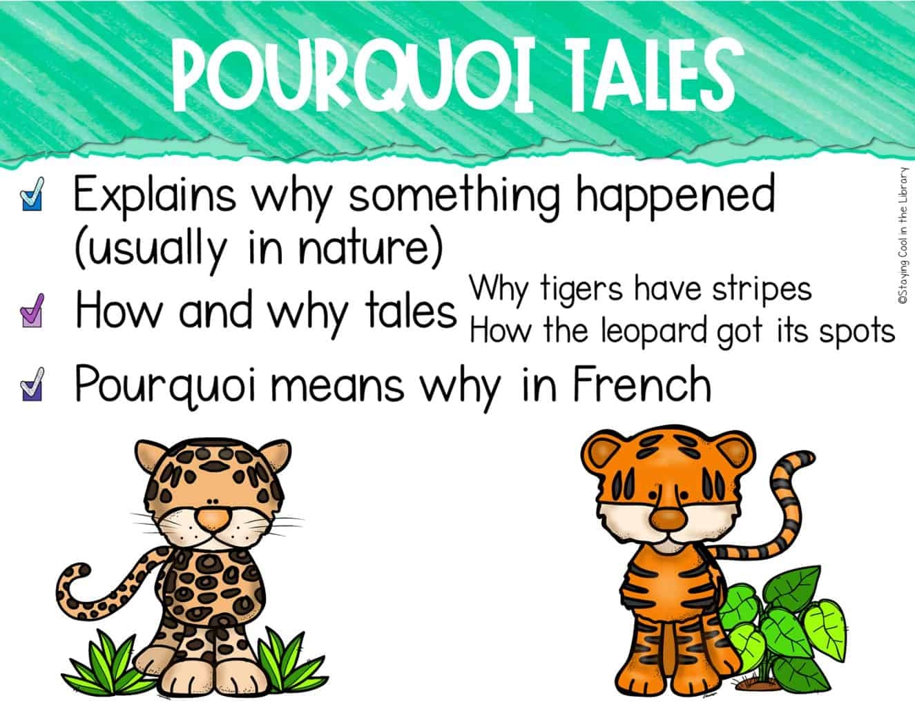 Folktales Introduction PowerPoint And Google Slides Staying Cool In The Library