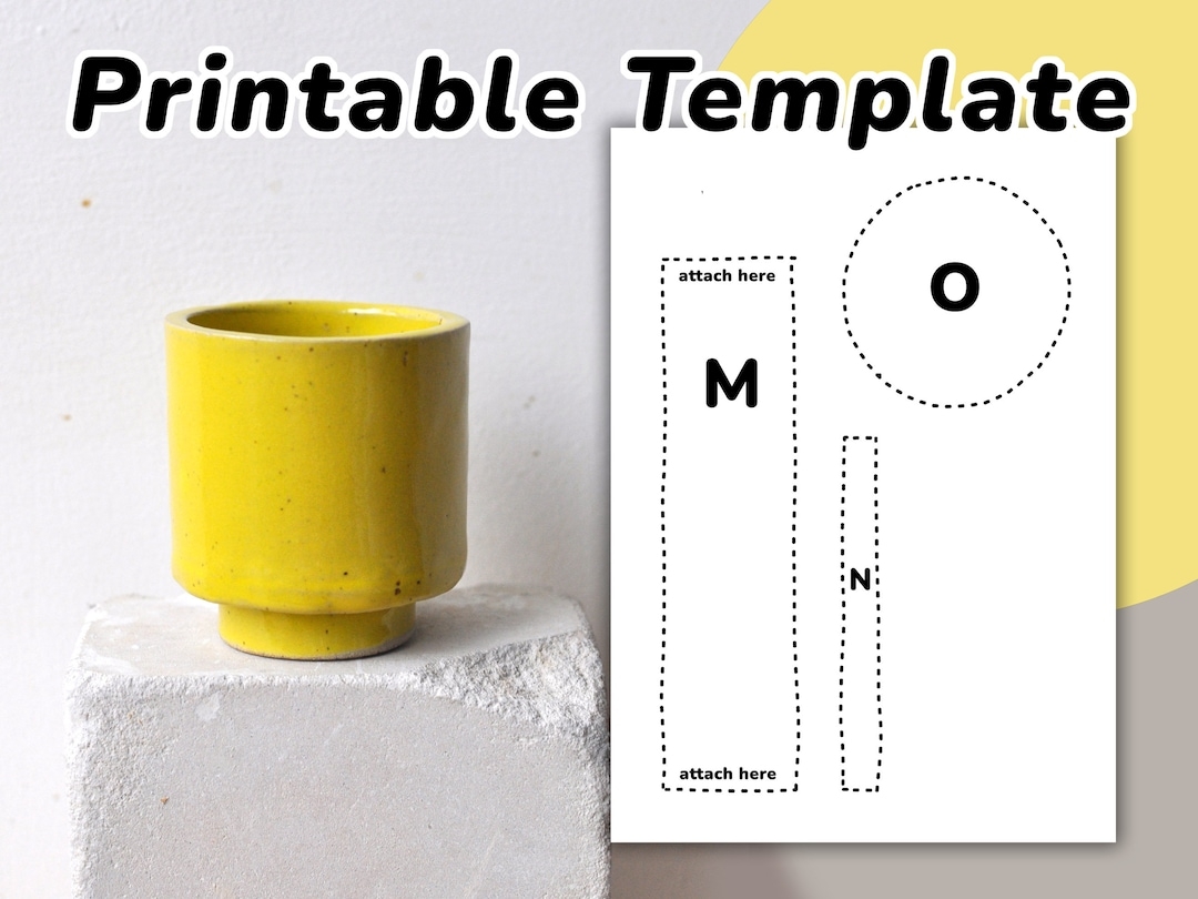 Footed Cup Template Slab Pottery Template Pottery Tools Etsy
