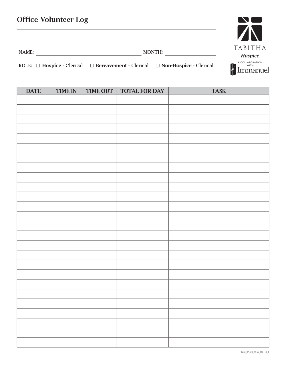 Free Printable Seizure Log