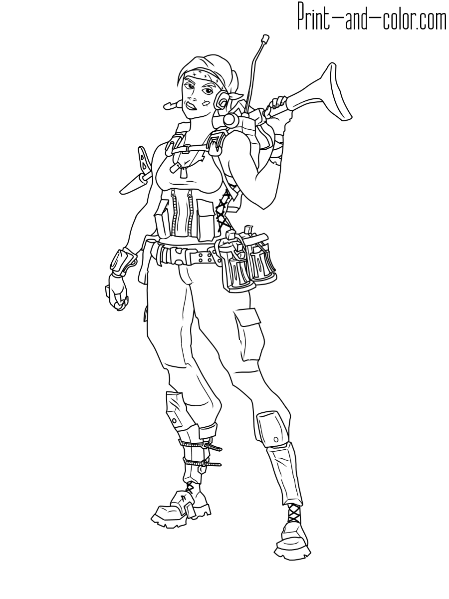 Fortnite Free Printable Coloring Pages