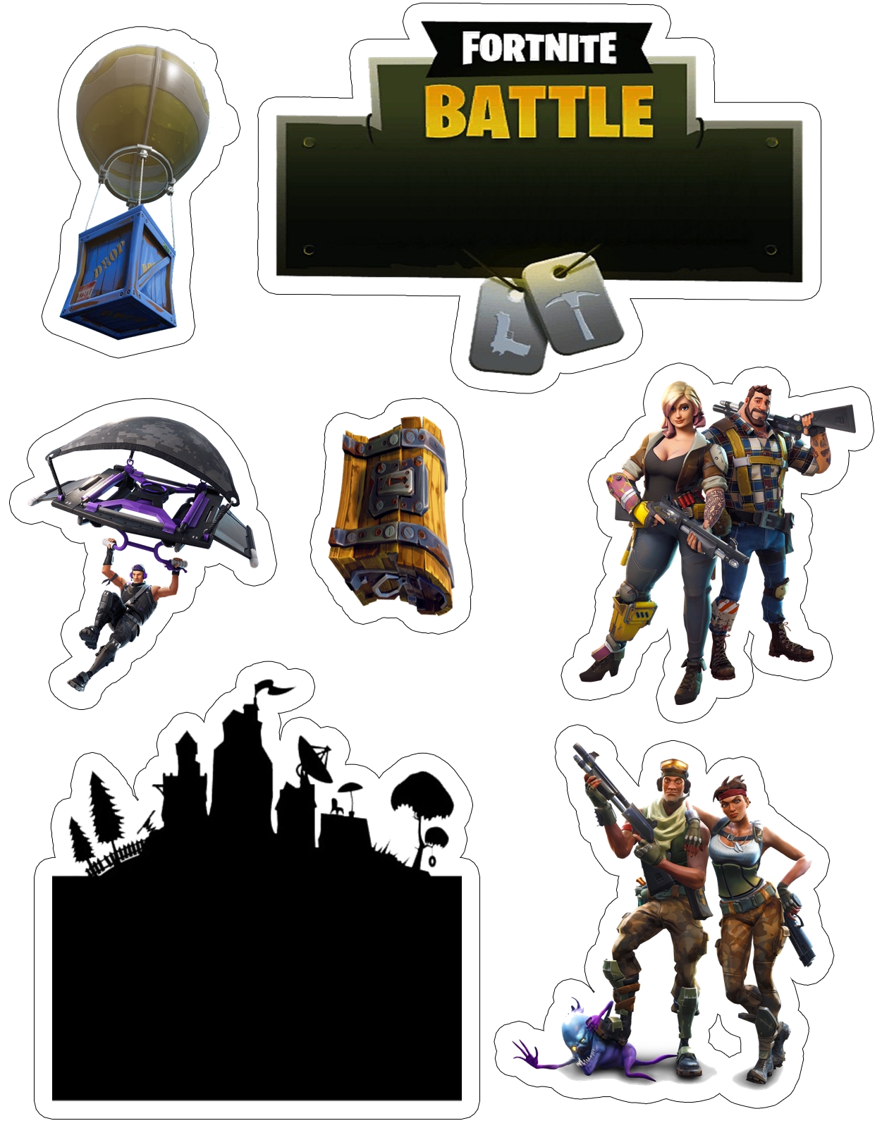 Fortnite Free Printable Cake Toppers Oh My Fiesta For Geeks