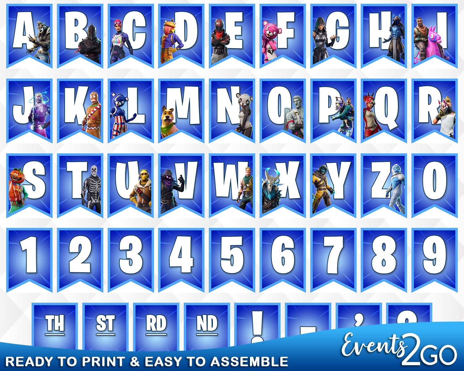 Fortnite Party Banner Battle Royale Birthday Party